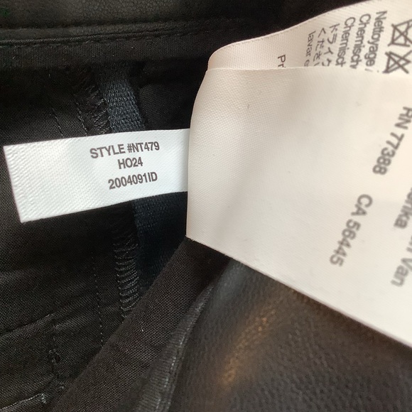 NWT Madewell Easy Pleated Trouser Shorts Faux Leather 31 Black - Picture 8 of 10